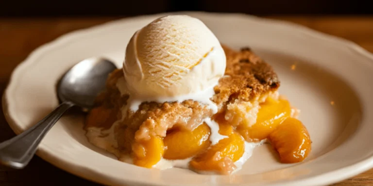 Peach Cobbler with Cake Mix