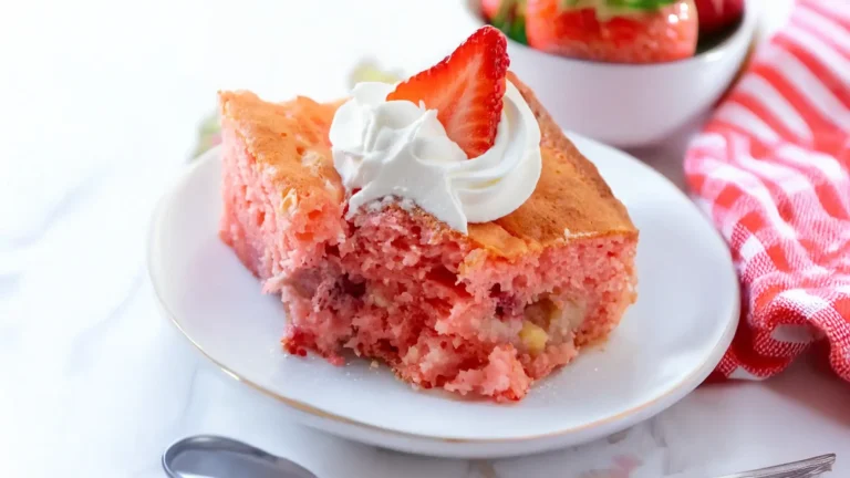 Strawberry Earthquake Cake