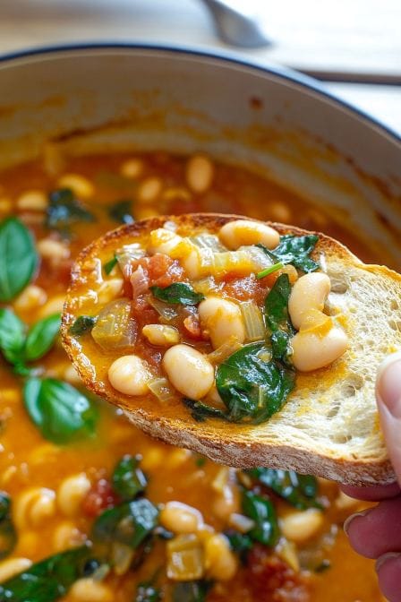 Creamy Vegan Tomato White Bean Stew