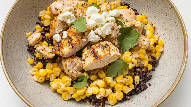 MEXICAN Street Corn Chicken Rice Bowl
