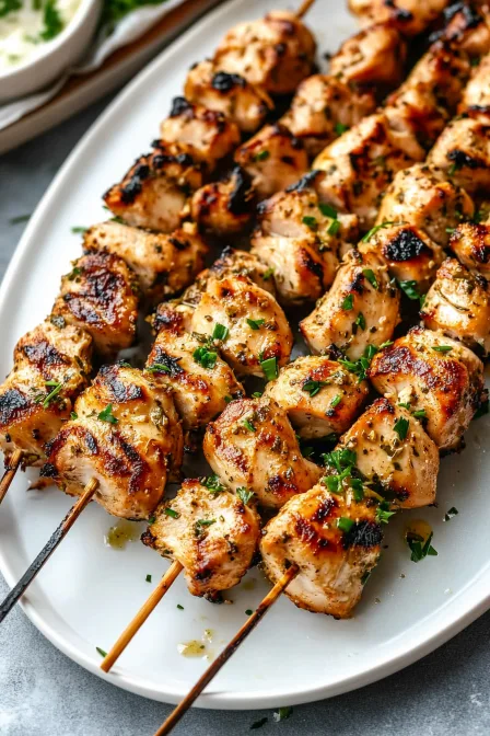 Mouthwatering Garlic Parmesan Chicken Skewers – Your New Favorite Summer Recipe