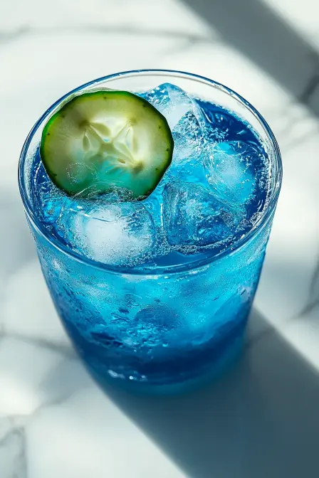 a glass of Blue Salt Trick Recipe