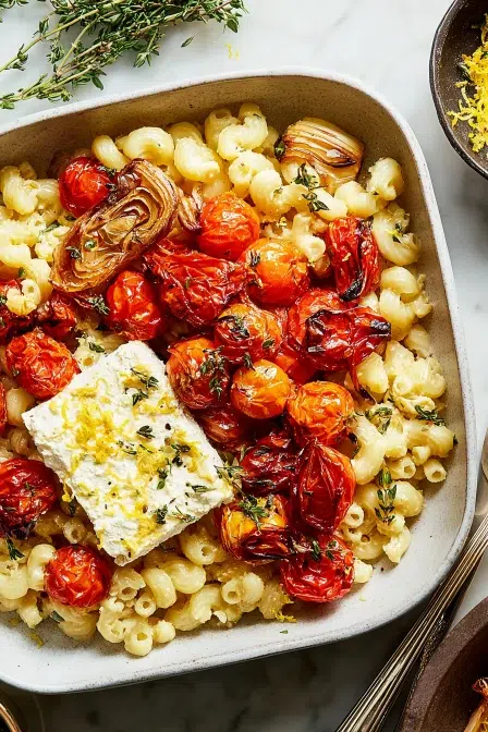 TikTok-Famous Baked Feta Pasta – Creamy