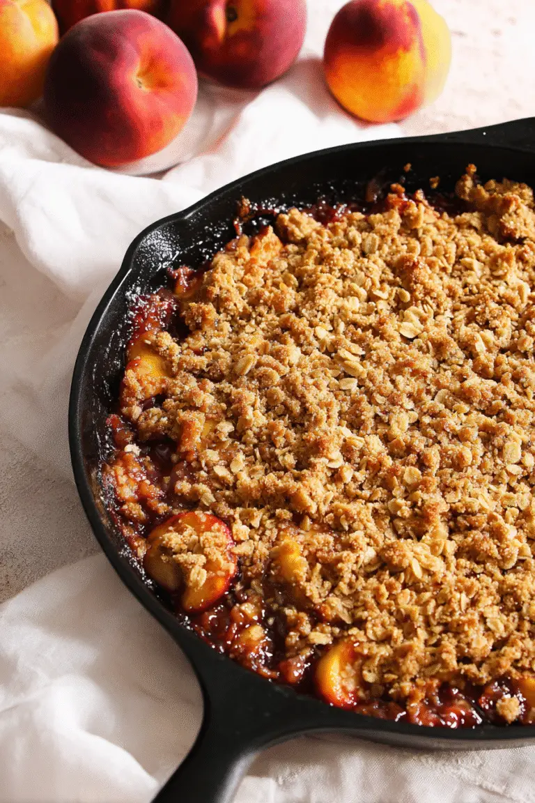 Easy Peach Crumble (Crisp)