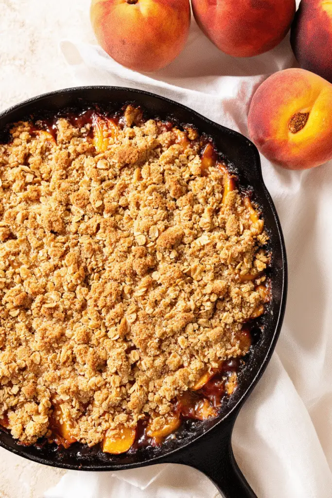Easy Peach Crumble (Crisp)