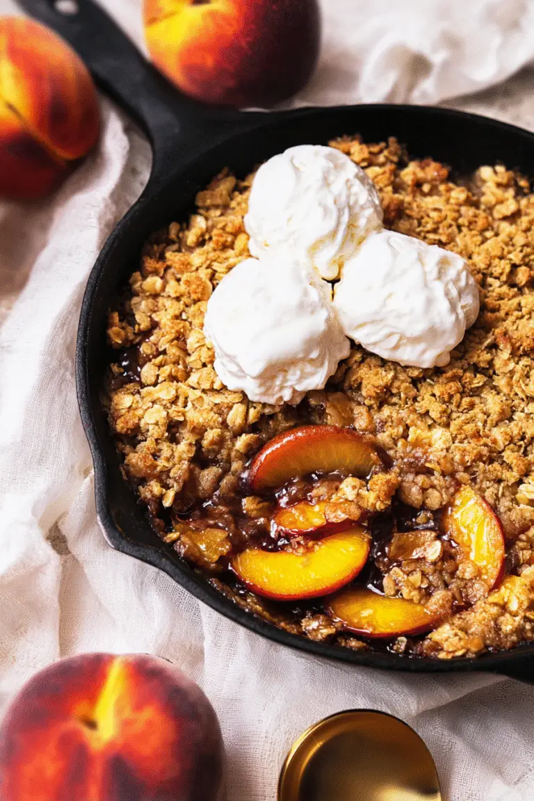 Easy Peach Crumble (Crisp)