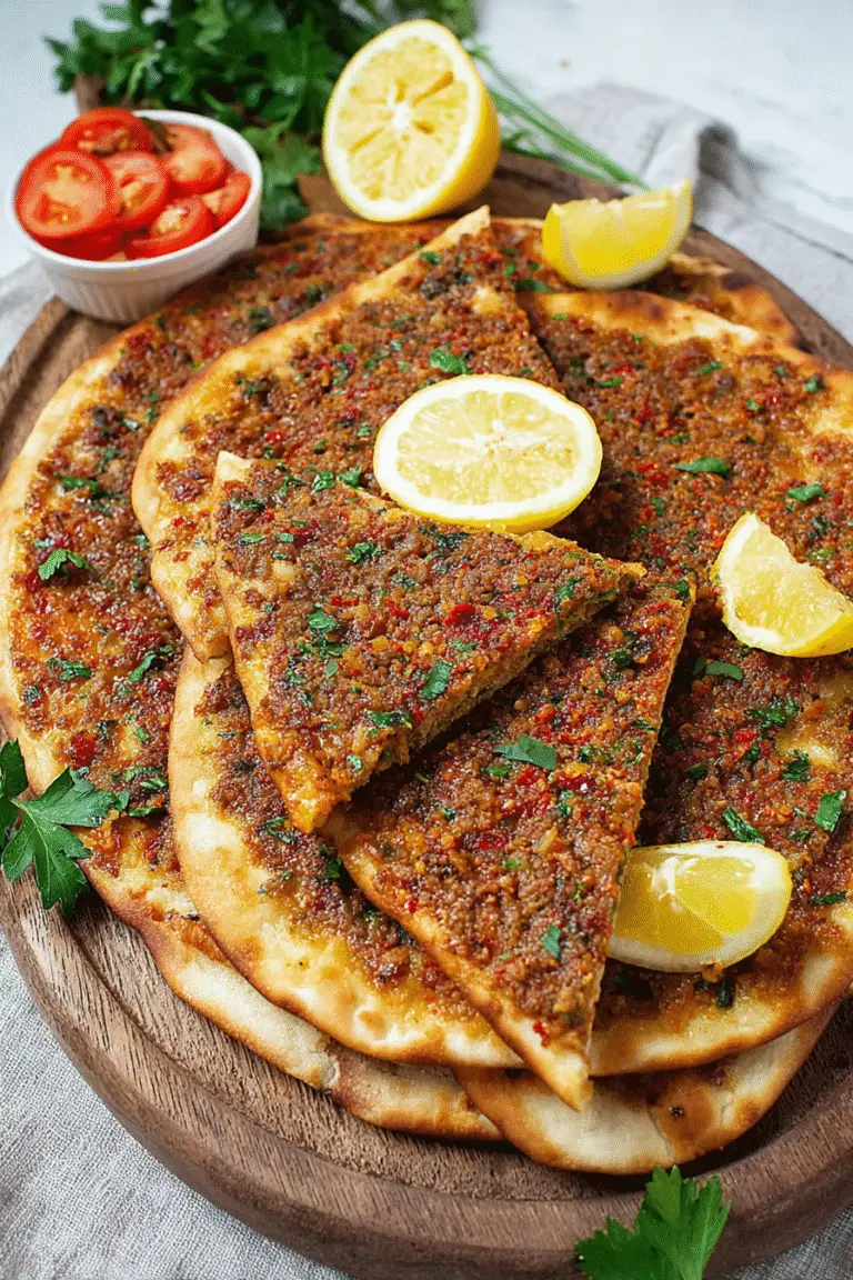Lahmacun – Turkish Pizza/Flatbread: A Flavorful Middle Eastern Delight