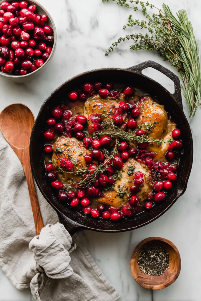 Cranberry Balsamic Chicken Skillet