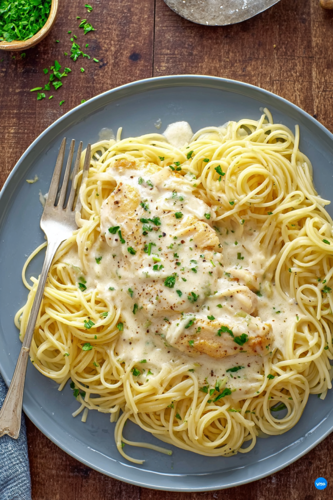 Creamy Crock Pot Chicken Pasta recipe