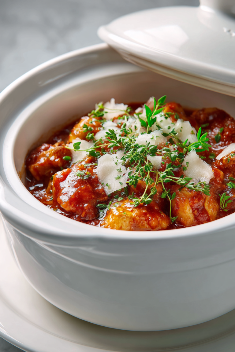 Slow Cooker Creamy Tomato Basil Chicken Breast