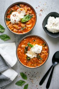 High Protein Lasagna Soup