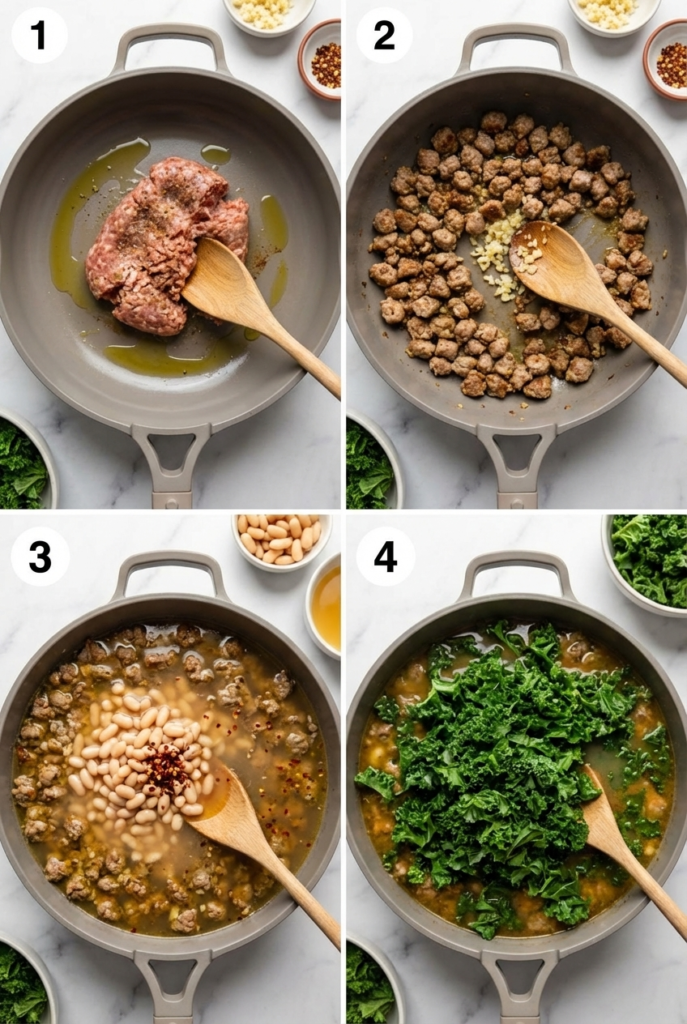 STEPS -turkey-sausage-kale-and-white-bean-soup (2)
