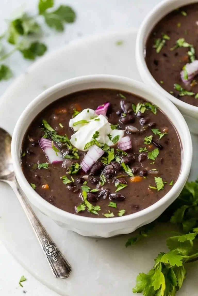 High Protein Black Bean Soup