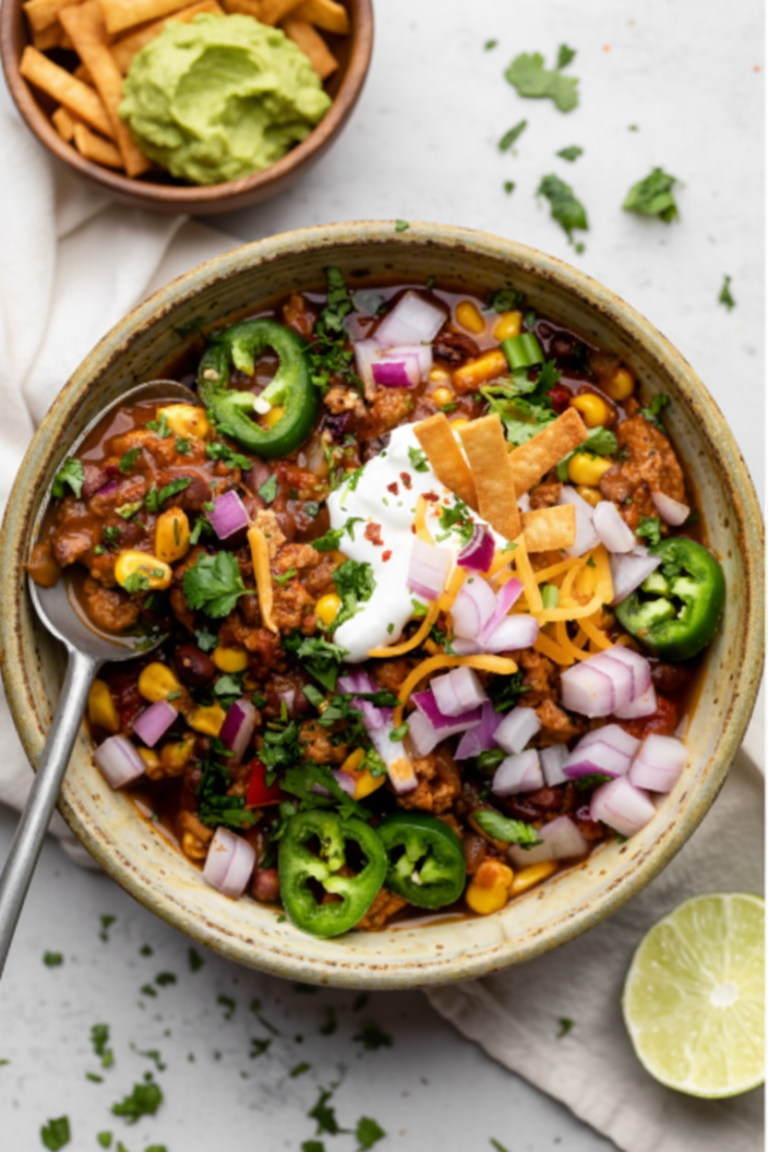 High Protein Taco Soup Ground Turkey