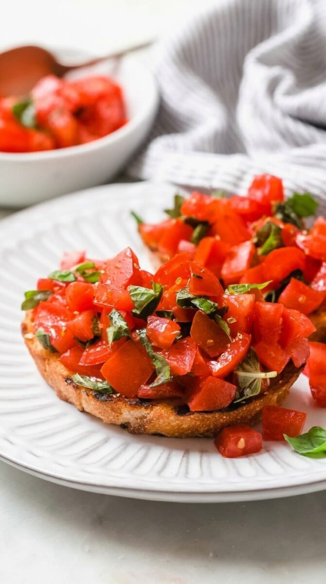 Fresh Tomato Basil Bruschetta