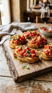 Fresh Tomato Basil Bruschetta