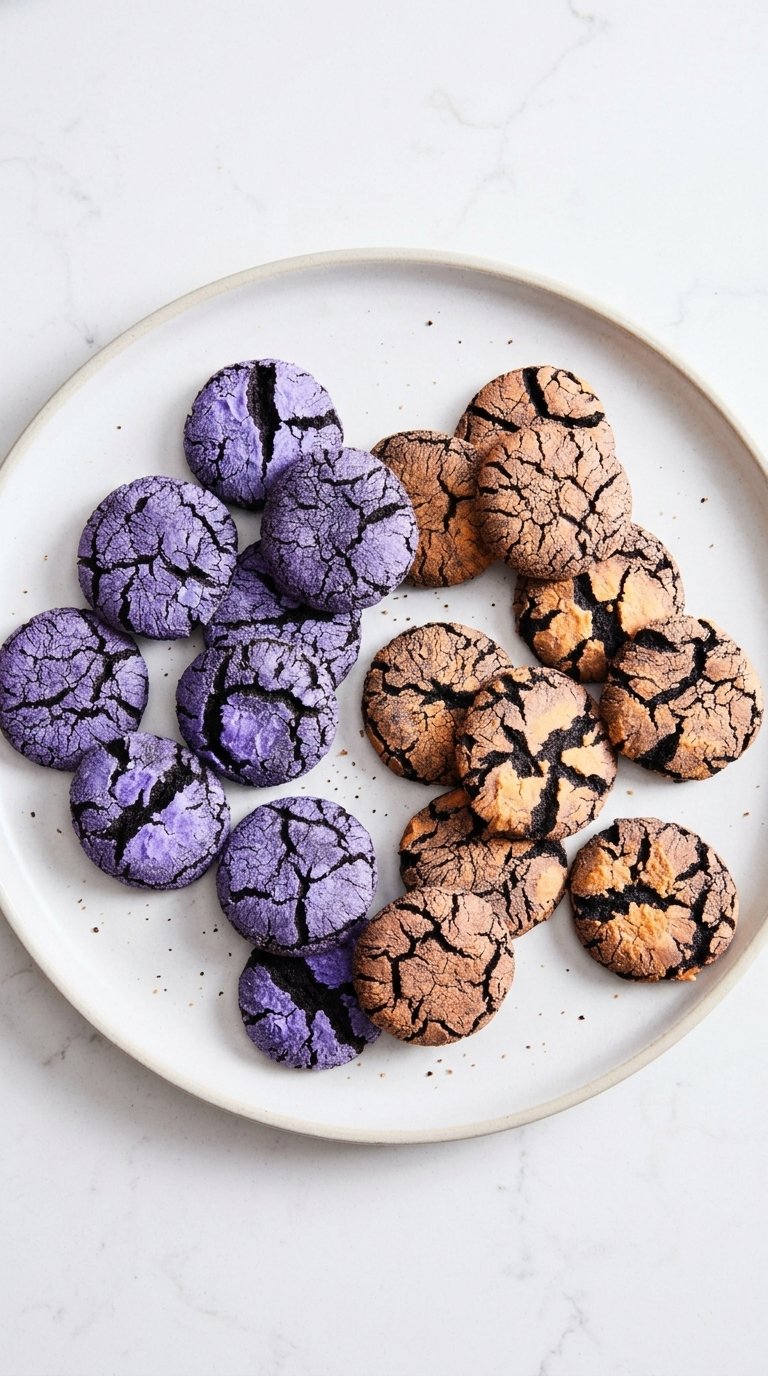 Black Cocoa Crinkle Cookies