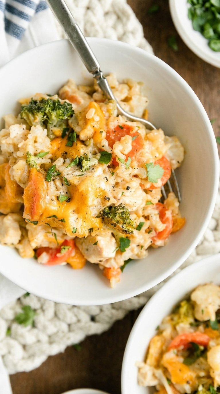 cheesy-chicken-and-rice-casserole- IN- A BOWL