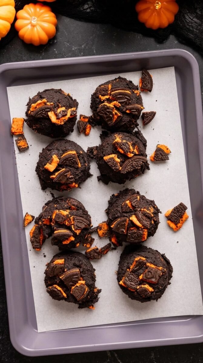 Halloween Oreo Cookies (Giant Black Cocoa Oreo Cookies)