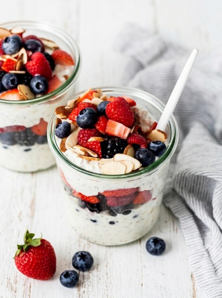 high-protein-overnight-oats-breakfast